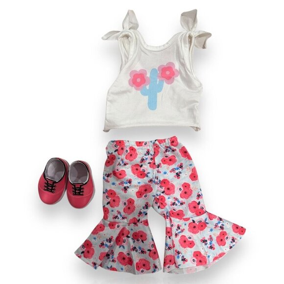 Our Generation Doll Clothes Set Of 5 Outfits With Pants Tops & a Pair of Shoes - Picture 3 of 6